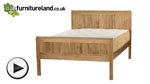 Watch Alto Solid Oak King-Size Bed video