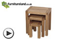 Watch Alto Solid Oak Nest of Tables video