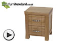 Watch Andorra Solid Oak Bedside Cabinet video
