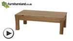 Watch Andorra Solid Oak Coffee Table video