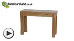 Watch Andorra Solid Oak Console / Hallway Table video