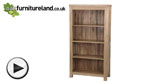 Watch Andorra Solid Oak Tall Bookcase video