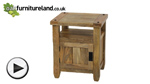 Watch Baku Light Mango 1 Door Bedside Cabinet video