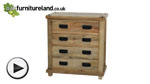 Watch Baku Light Mango 4 Drawer Chest video