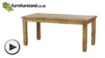 Watch Baku Light Mango 5ft 6" x 2ft 9" Dining Table video