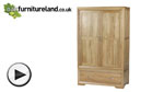 Watch Bevel Solid Oak Wardrobe video