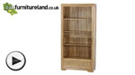 Watch Bevel Solid Oak Tall Bookcase video