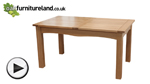 Watch 5ft x 3ft Cairo Solid Oak Extending Dining Table video