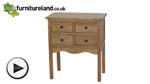 Watch Cairo Solid Oak 4 Drawer Chest video