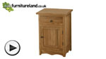 Watch Cairo Solid Oak Bedside Cabinet video