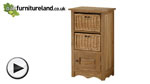 Watch Cairo Solid Oak Bookcase / Storage Unit video