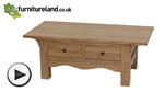 Watch Cairo Solid Oak Coffee Table video