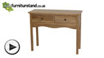 Watch Cairo Solid Oak Console / Hall Table video