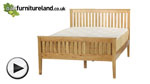 Watch Cairo Solid Oak Double Bed video