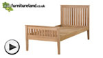 Watch Cairo Solid Oak Single Bed video
