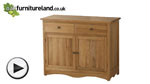 Watch Cairo Solid Oak Small Sideboard video