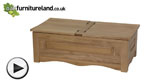 Watch Cairo Solid Oak Storage Chest video