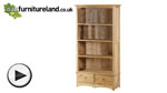 Watch Cairo Solid Oak Tall Bookcase video