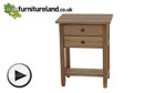 Watch Chaucer Solid Oak Bedside Table video