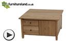Watch Chaucer Solid Oak Square Coffee Table video