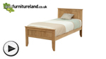 Watch Dovedale Solid Oak Single Bed video