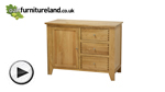 Watch Dovedale Solid Oak Storage Cabinet video