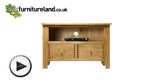 Watch Dovedale Solid Oak TV + DVD Cabinet video