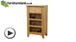 Watch Dovedale Solid Oak Wine Rack video
