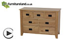 Watch Eden Solid Oak 7 Drawer Chest video