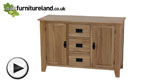 Watch Eden Solid Oak Large Sideboard video