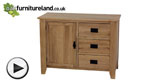 Watch Eden Solid Oak Storage Cabinet video