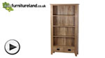 Watch Eden Solid Oak Tall Bookcase video