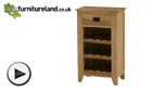 Watch Eden Solid Oak Wine Rack video