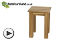 Watch Solid Oak Minimalist Lamp Table video