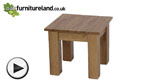 Watch Solid Oak Minimalist Side Table video