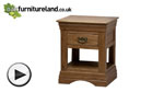 Watch French Farmhouse Solid Oak Lamp Table video
