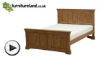 Watch French Farmhouse Solid Oak Super King-Size Bed video