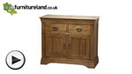 Watch French Farmhouse Solid Oak Small Sideboard video