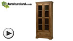 Watch French Farmhouse Solid Oak Display Cabinet video