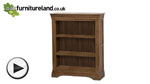 Watch French Farmhouse Solid Oak Wide Bookcase video
