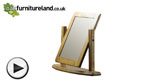 Watch French Farmhouse Solid Oak Swivel Mirror video