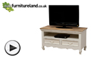 Watch French Shabby Chic Solid Mango TV Cabinet video