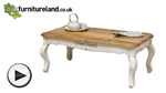 Watch French Shabby Chic Solid Mango Coffee Table video