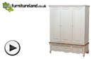 Watch French Shabby Chic Solid Mango Triple Wardrobe video