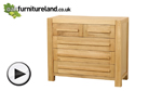 Watch Fresco Solid Oak 2 + 3 Drawer Chest video
