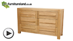 Watch Fresco Solid Oak 6 Drawer Chest video