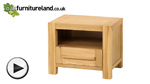 Watch Fresco Solid Oak Bedside Table video