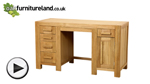 Watch Fresco Solid Oak Computer Desk video
