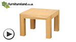 Watch Fresco Solid Oak Side Table video