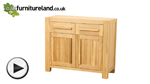 Watch Fresco Solid Oak Small Sideboard video